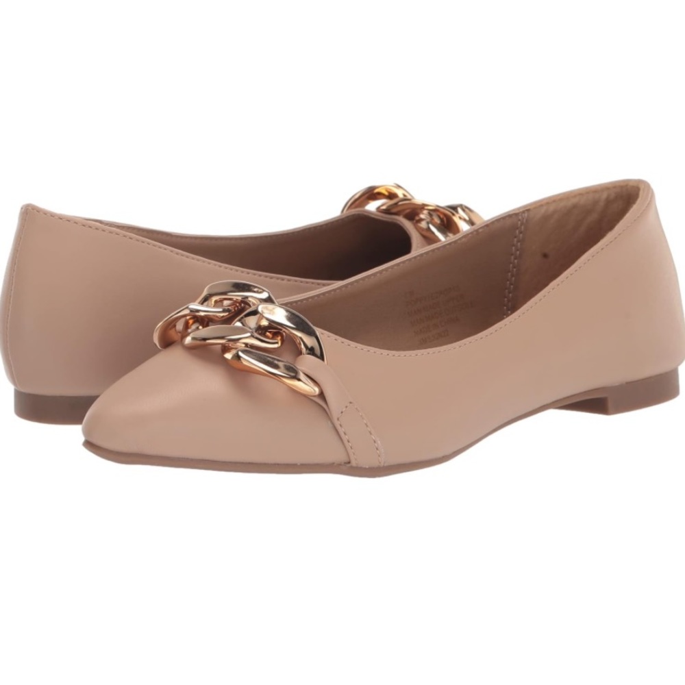 Esprit Women's Poppy Ballet Flat, Nude Pu, 6.5
